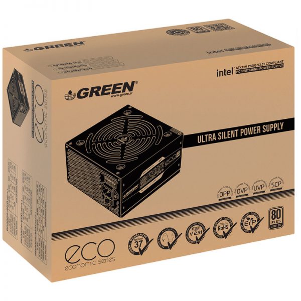 منبع تغذیه گرین POWER GREEN GP400A-ECO