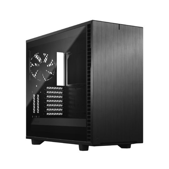 کیس فوق حرفه ای درب tempred glass و بدنه آلومنیوم براش Fractal Design define 7