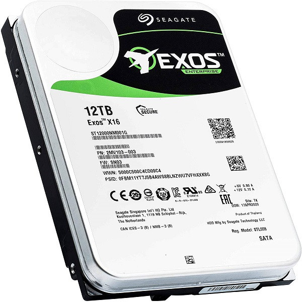 هارد اینترنال سیگیت مدل Exos x16 ظرفیت 12 ترابایت (used)
